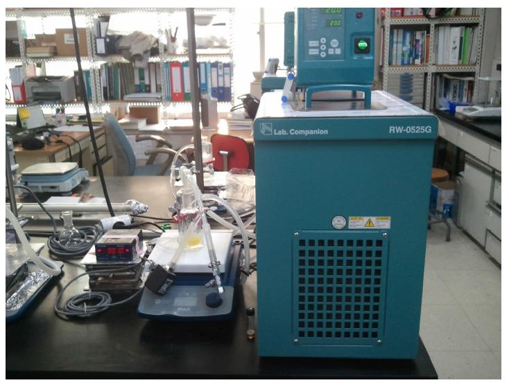 Reaction system for production of monoglyceride by enzymatic esterification with vacuum system.