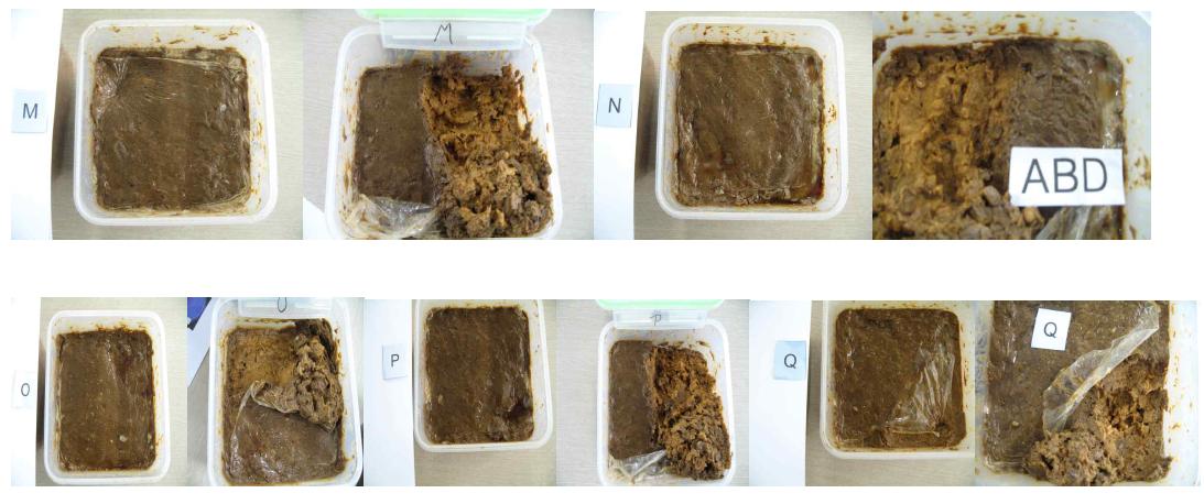 Doenjang fermented with three different types of Meju.