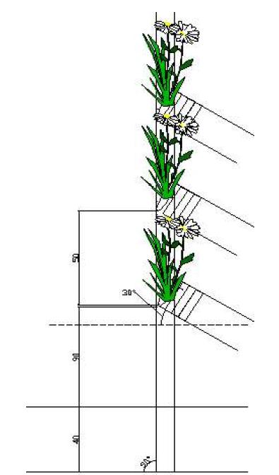 생태옹벽 모식도