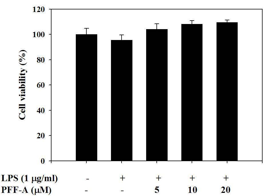 Effects of PFF-A on the cell viability in LPS-treated BV2 cell