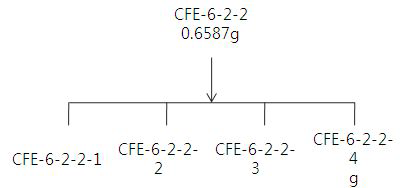 Isolation procedure of SFE6-2-2-1~4 fraction of Codium thalli