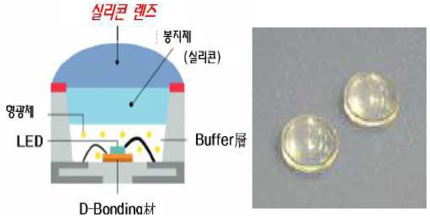 실리콘 렌즈의 예