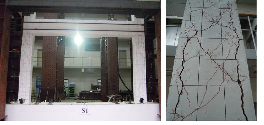 순수 콘크리트조(S1) 파괴 모습