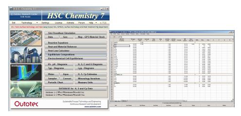 The example of computational simulation program software.