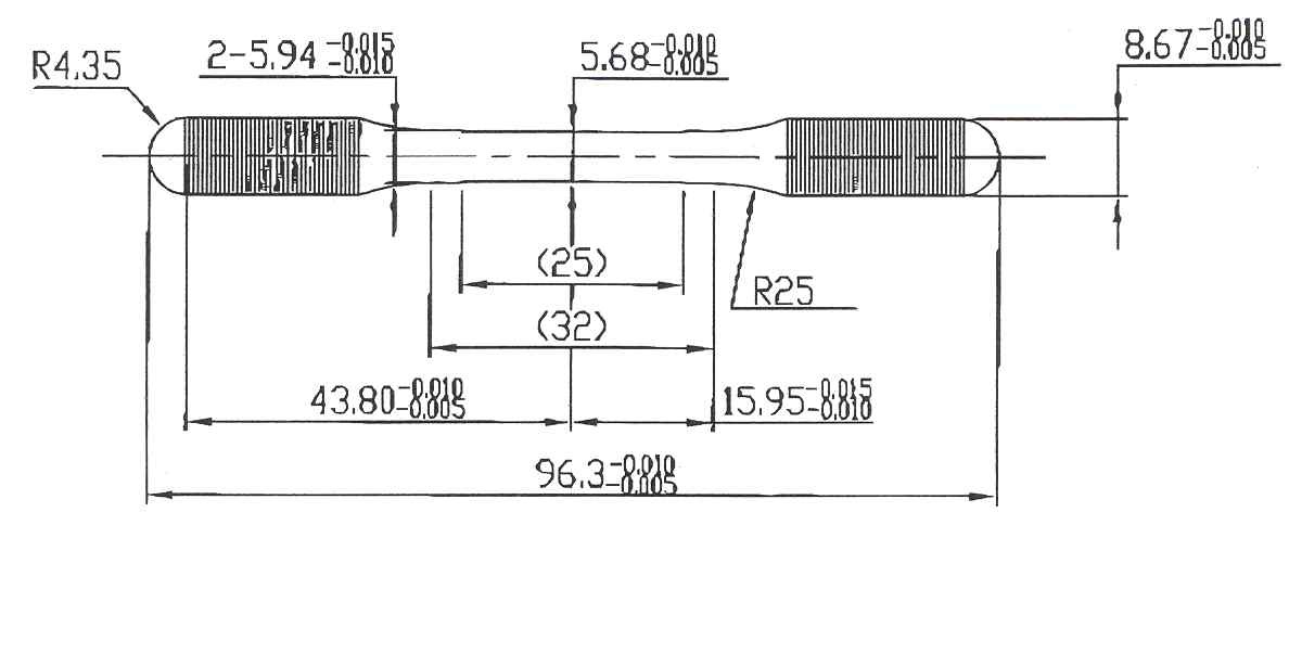 Specimen for Tensile Test