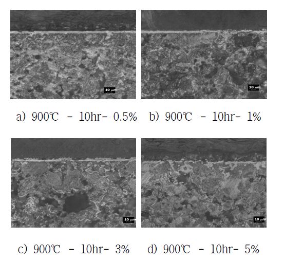 Microstructure of Fe based sintered parts with activator contents