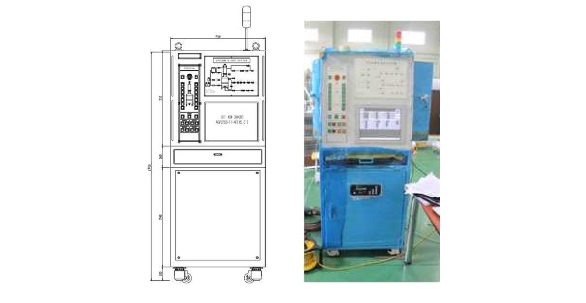 제어 시스템 console의 설계도면 및 제작품 사진