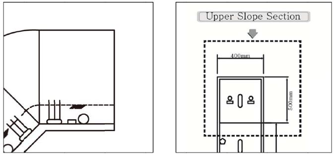 Upper slope section (단면), (평면)