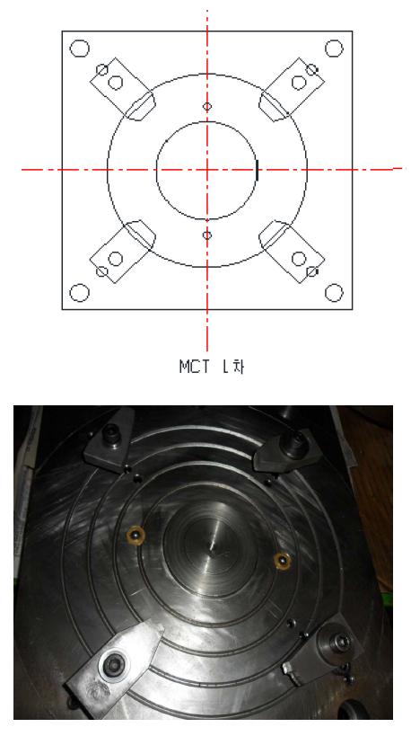 MCT 1차 가공 시 전용치구 형상