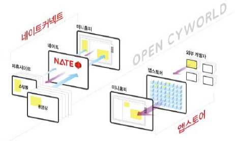 네이트, 싸이월드의 SNS 기술 현황