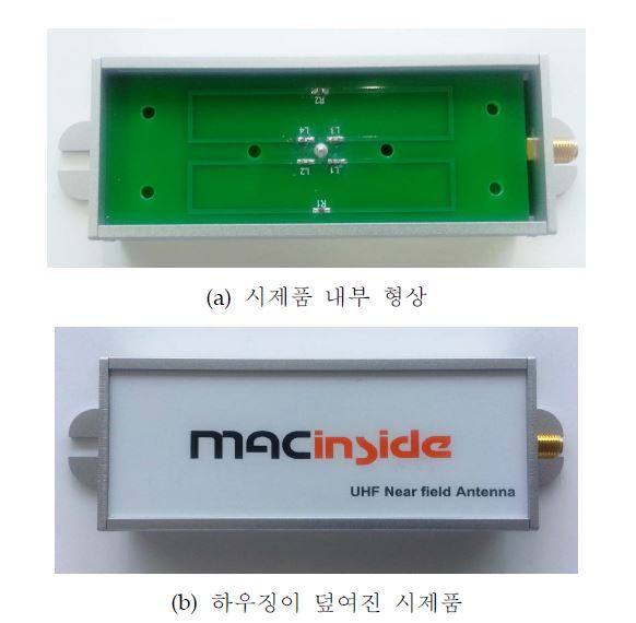 제작된 라벨프린트용 근거리 안테나