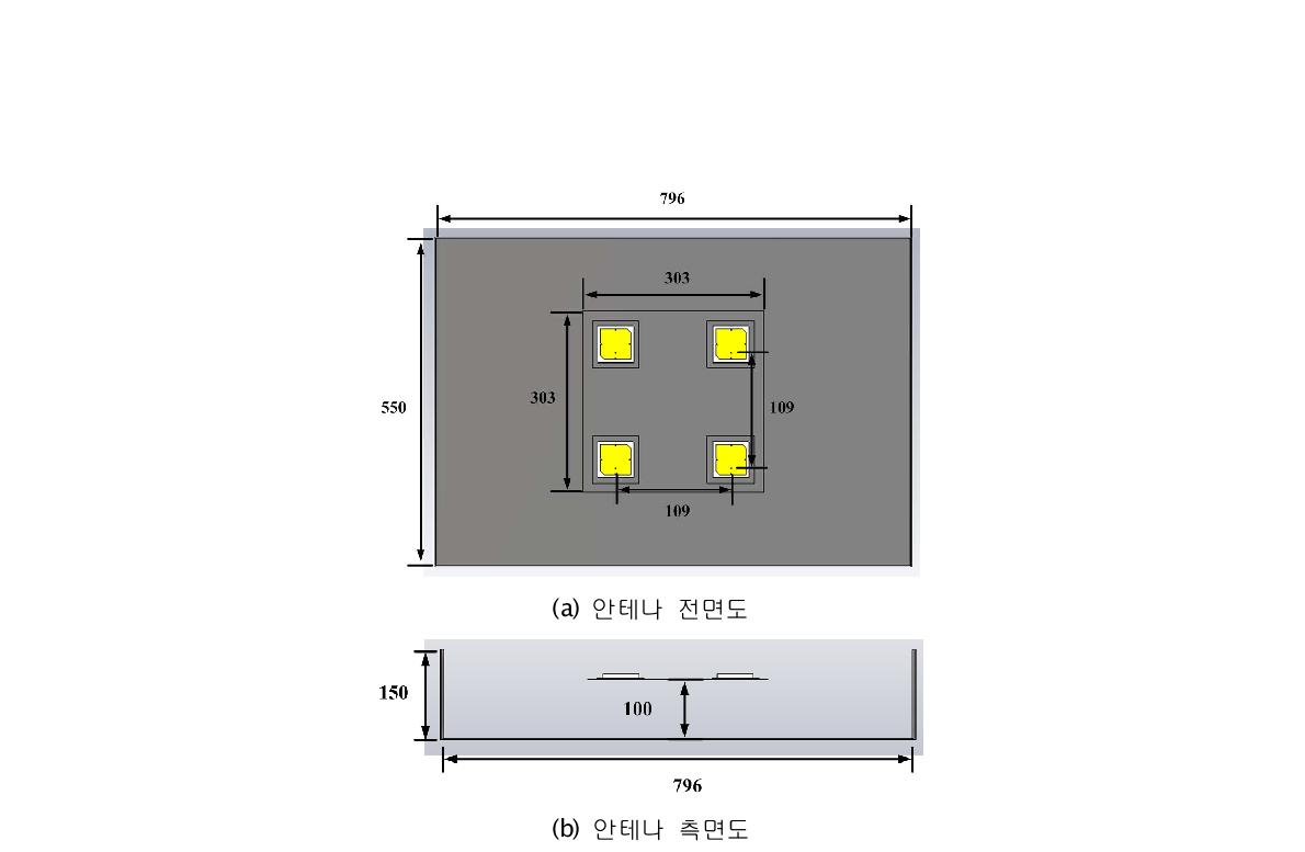 게이트웨이용 배열 안테나 및 주변 구조