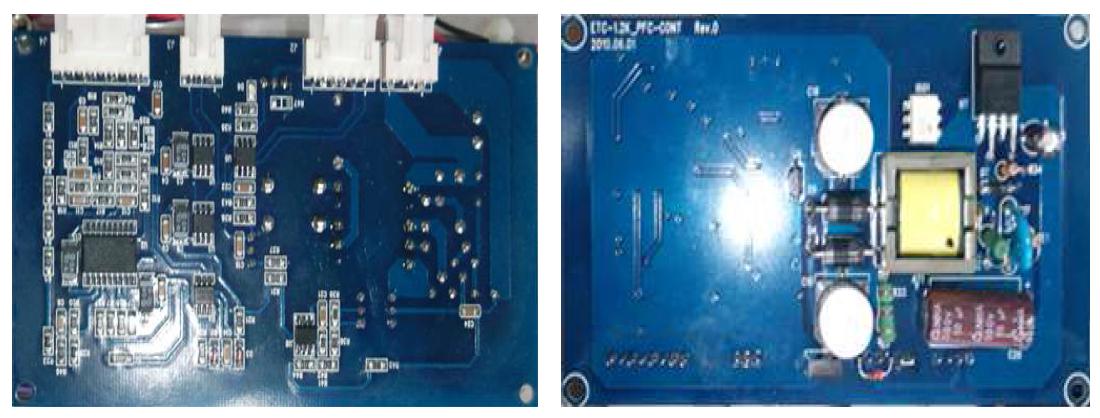 Active Boost PFC Board 사진(앞, 뒷면)