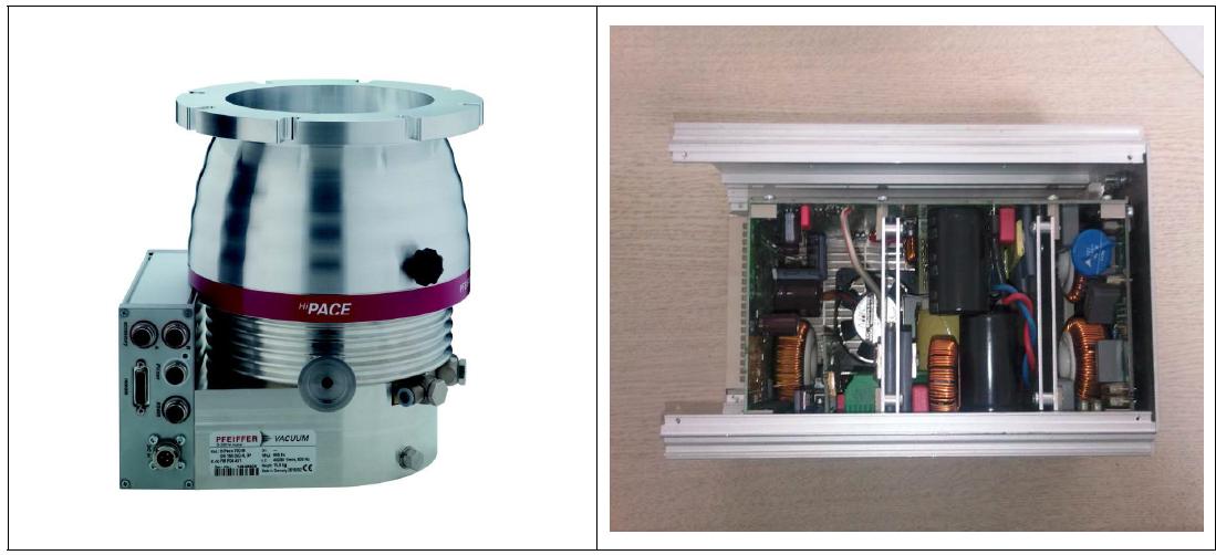 독일 파이퍼사의 진공펌프 및 전원공급기