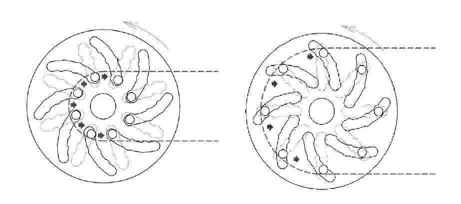 A change speed of basic disk and rotary disk equipped safe receipt groove