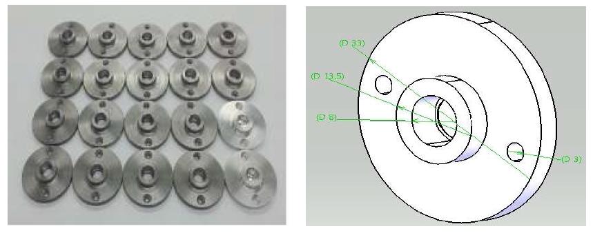 The ends and shafts of revolutary sliding pin