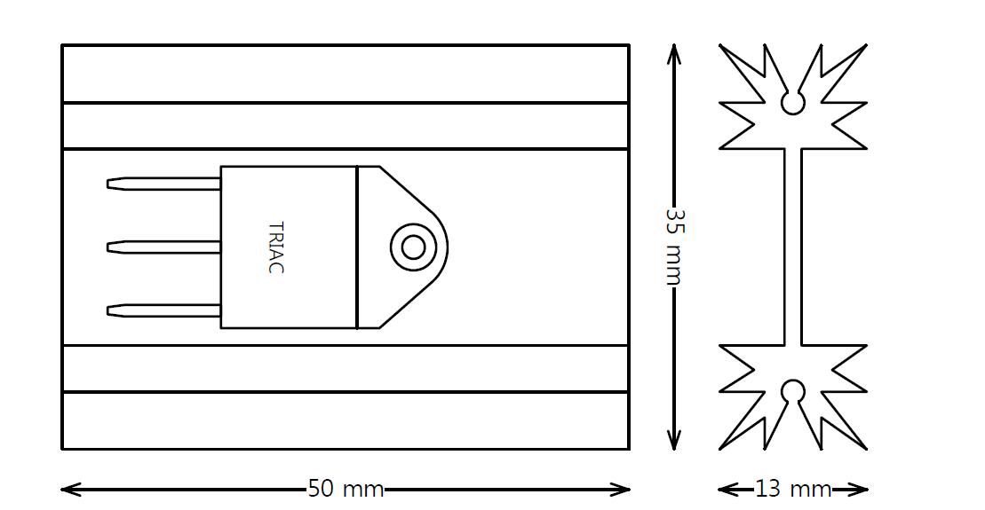 Heat sink 2의 외형도