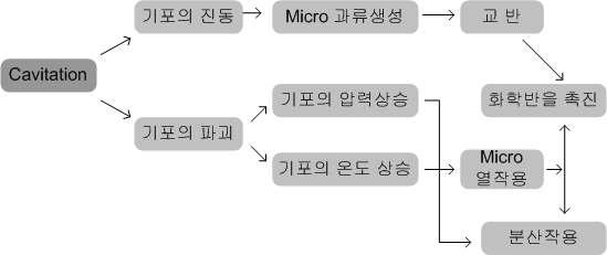 Cavitation 과정 개념도