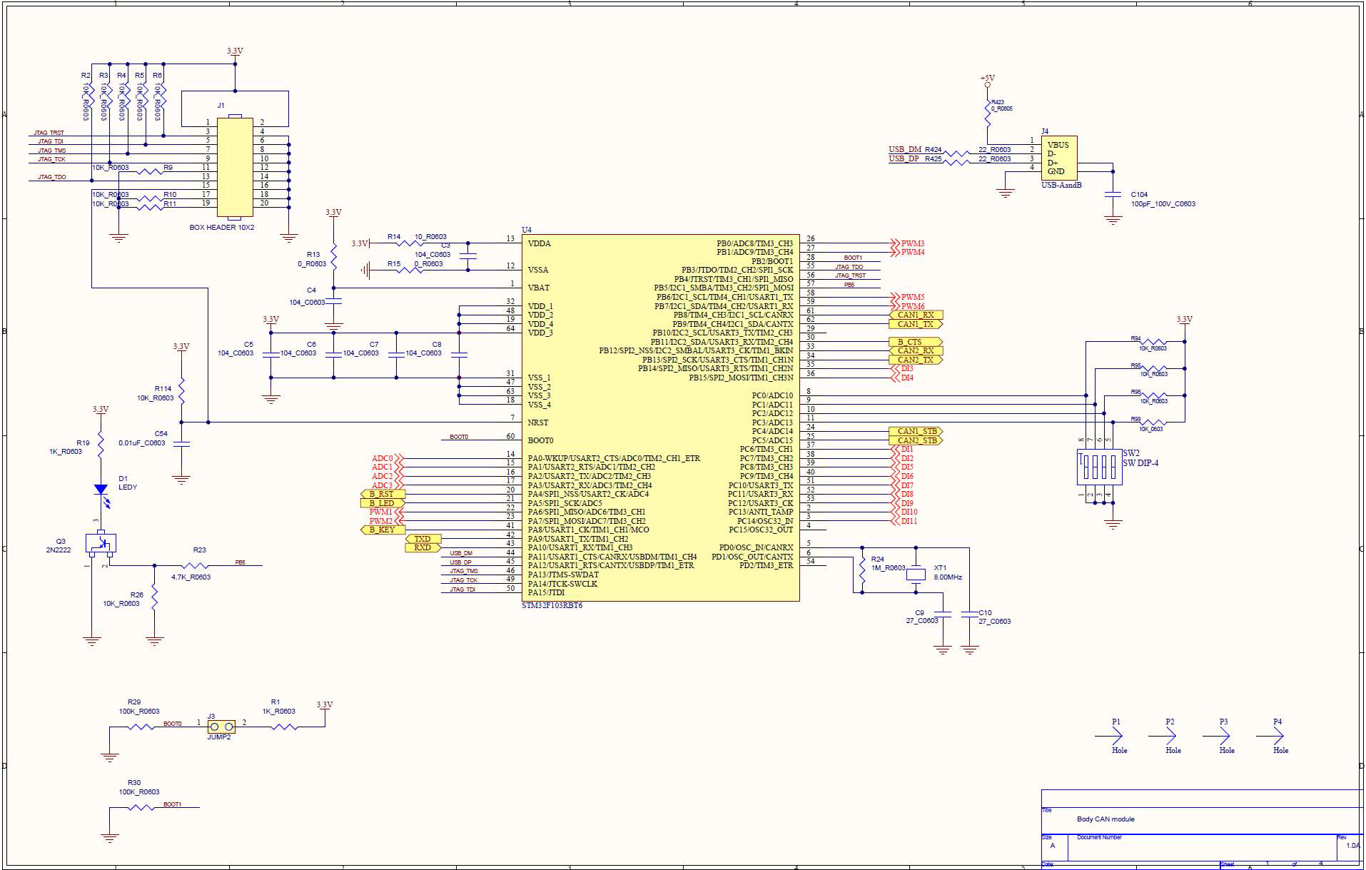 CAN Convertor MCU 회로