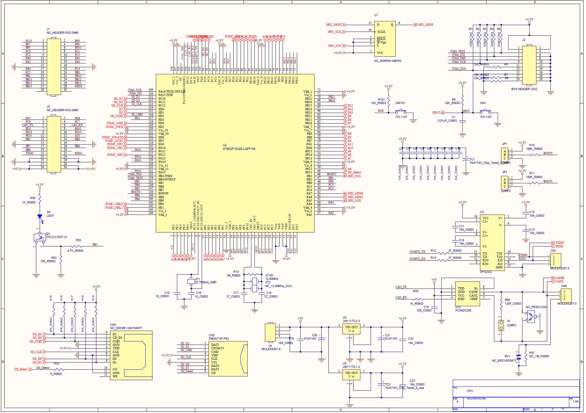 TFT LCD Display MCU 회로