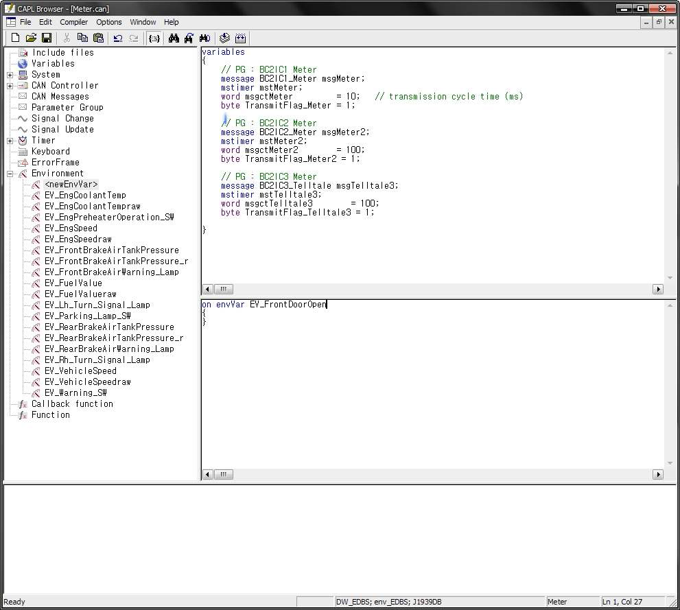 CAPL을 이용한 network node function 설계