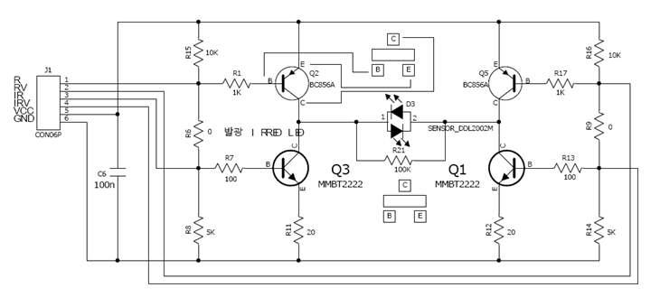 센서 LED 드라이버부 도면