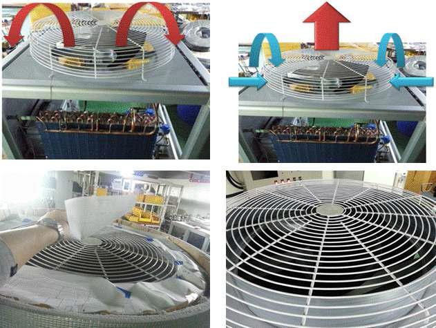 Fan 및 열교환기 배치 안