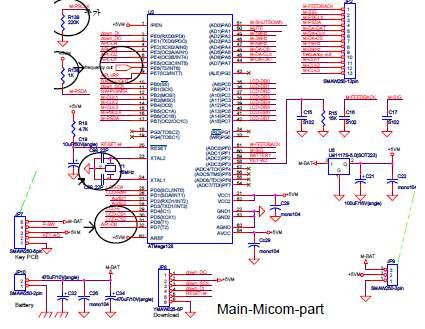 Main MCU 부의 회로도