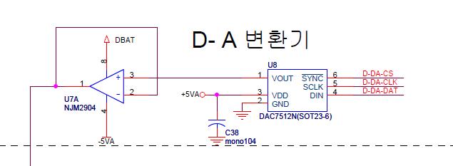 Digital-Analog 변환기 회로도