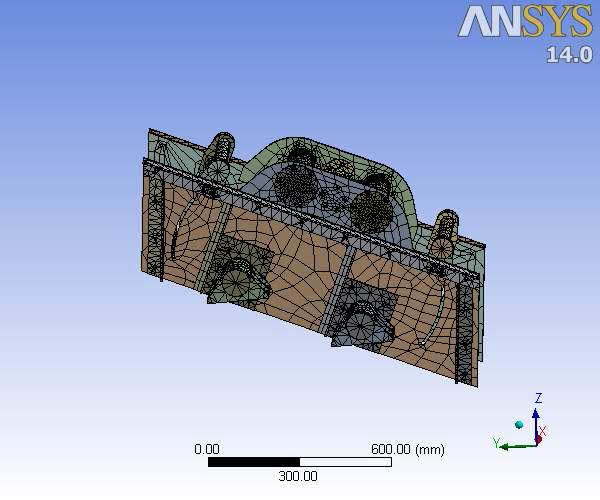 진동스크린 3D 모델링과 MESH