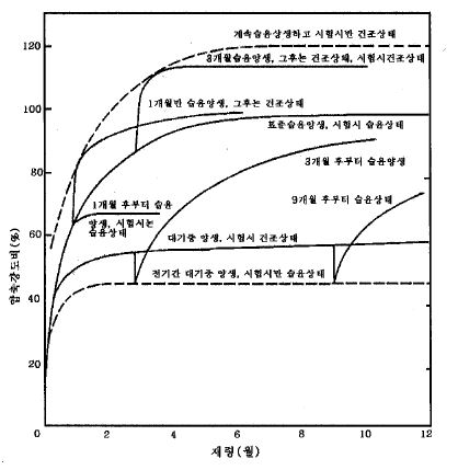 양생이 콘크리트 강도에 미치는 영향