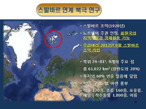 스발바르 연계 북극 연구개요