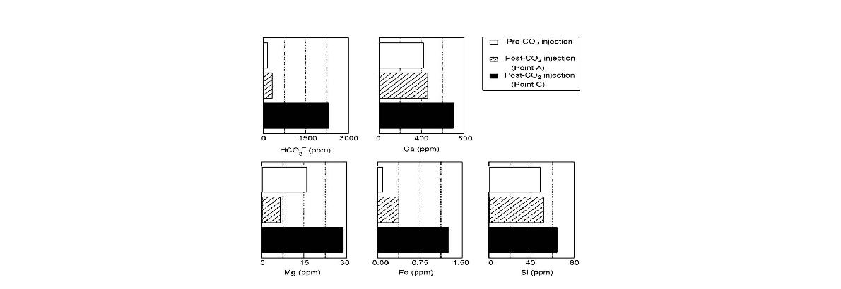 CHDT 샘플의 물 조성을 주입 전후로 비교(Mito et al., 2008)