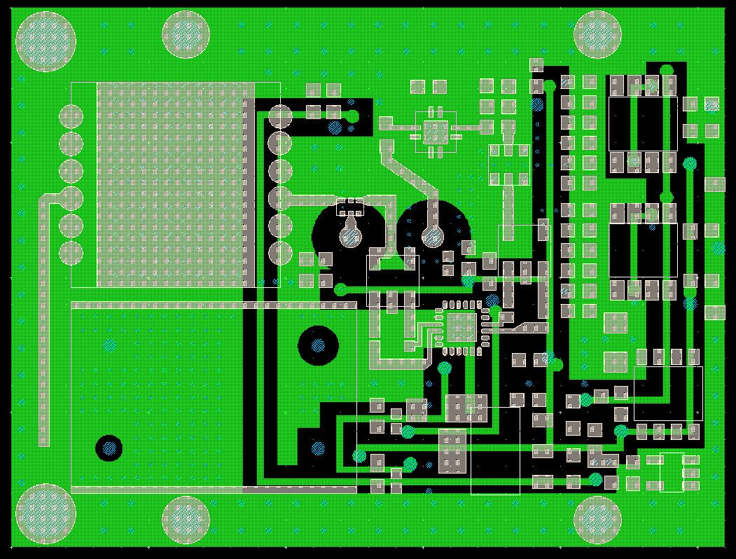 CW Doppler radar PCB layout (50mm * 40mm)