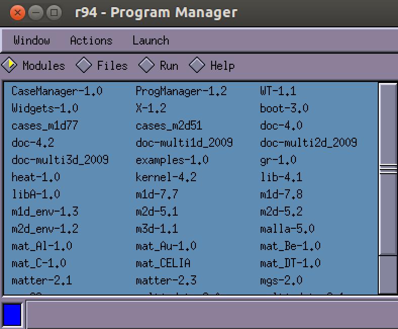 프로그램 매니저의 LAUNCH탭에서 매니저(Manager)를 클릭하면, 시뮬레이션 환경설정변수 및 유저 코드를 볼 수 있는 매니저가 구동된다. 매니저가 보여주는 것은 멀티 내 Case 폴더 내부로 작업하고 있는 시뮬레이션들을 각각 운영할 수 있다.