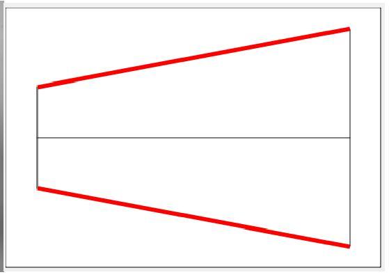 Linear tapered section