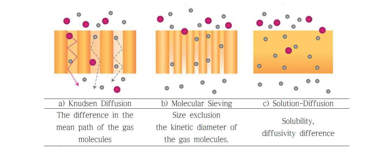 Gas Separation Mechanism