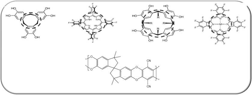 PIMs (polymers of intrinsic microporosity)의 구조