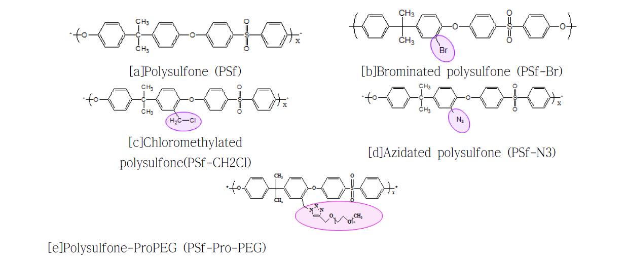 Functionalized PSf 의 제조