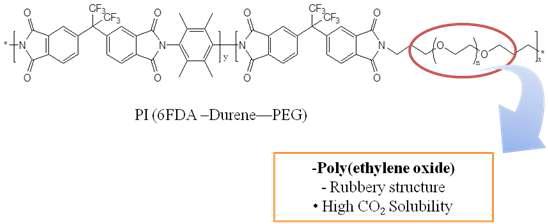 PI(6FDA-Durene-PEG)계 신규 고분자 합성