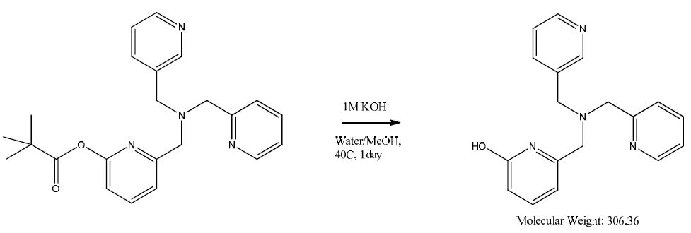 Deprotected hydroxyl group의 합성 메카니즘.