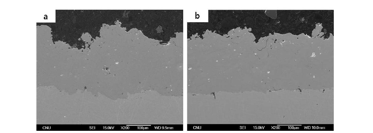 VPS로 코팅한블 N라iC스rA팅lY, (본b드) 코1 팅과 Cu-Cr 합금의 계면,