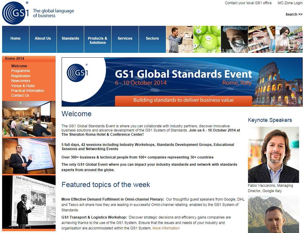 GS1 Global Standards Event (Auto-ID Labs 세션에서 발표예정)