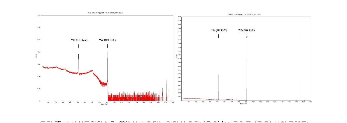 방사성동위원소 Zr-89에서 방출되는 감마선 측정