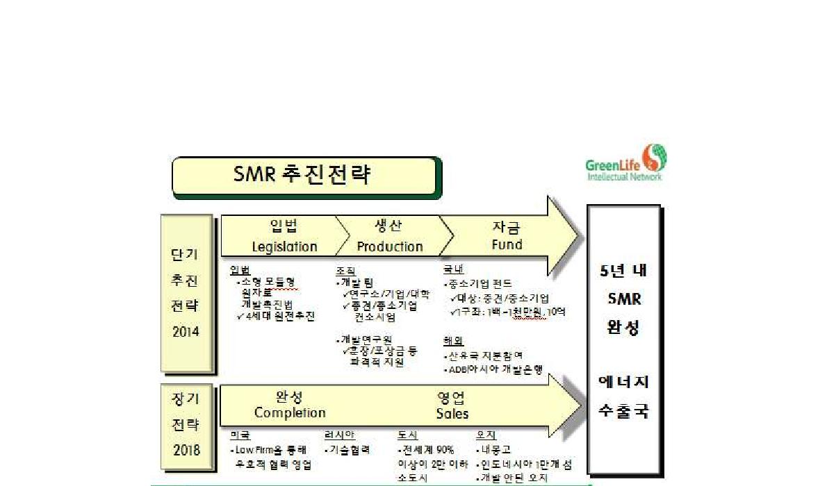 중소형원자로 사업 추진 전략