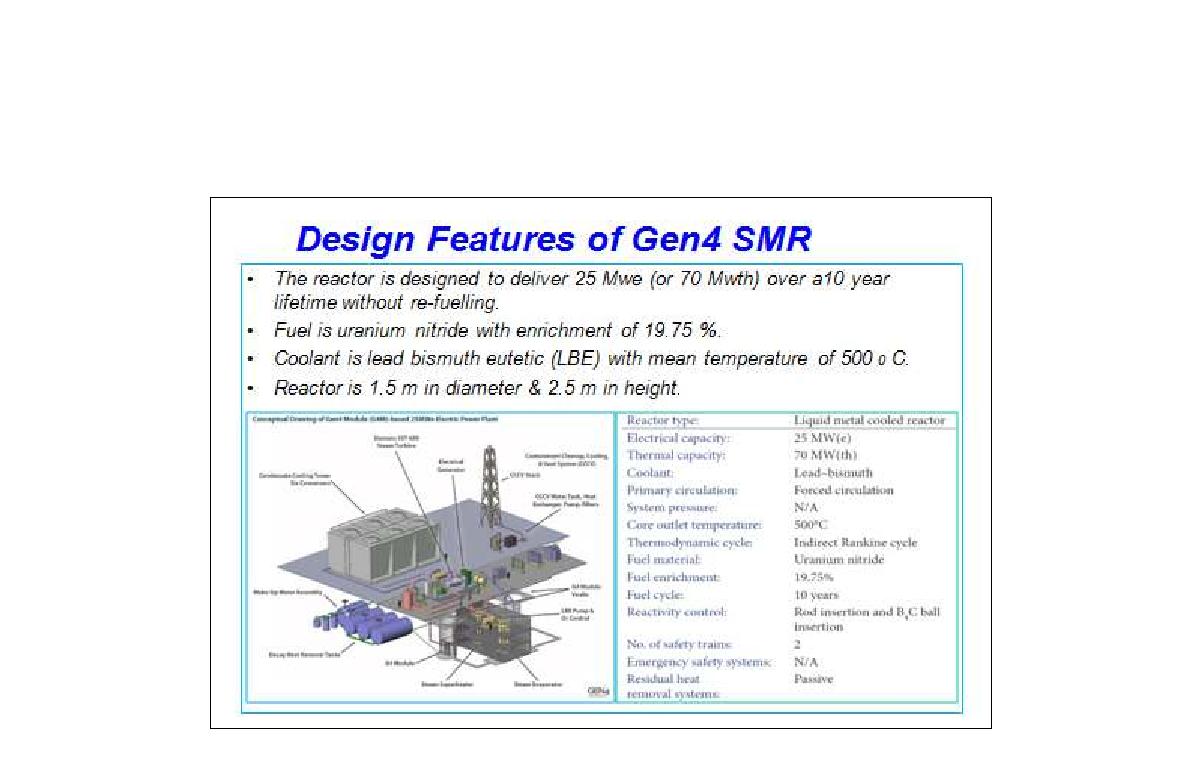 GEN4 SMR의 설계 특징, gen4energy.com