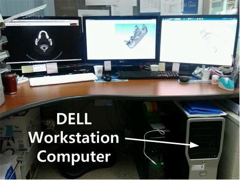 Workstation 컴퓨터를 이용한 차아모델 해석과정