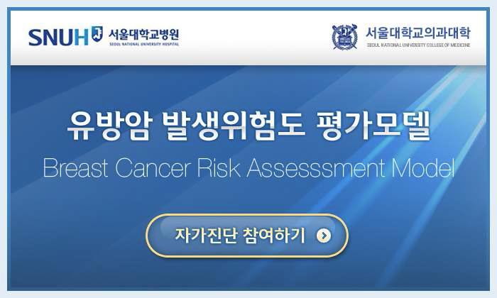유방암 발생 위험도 예측 모델 웹 프로그램 평가 버전