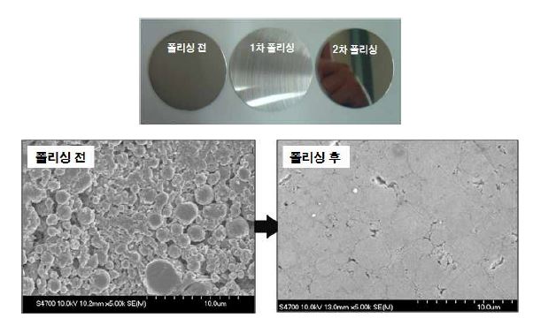 지지체 전처리 표준화에 따른 표면변화