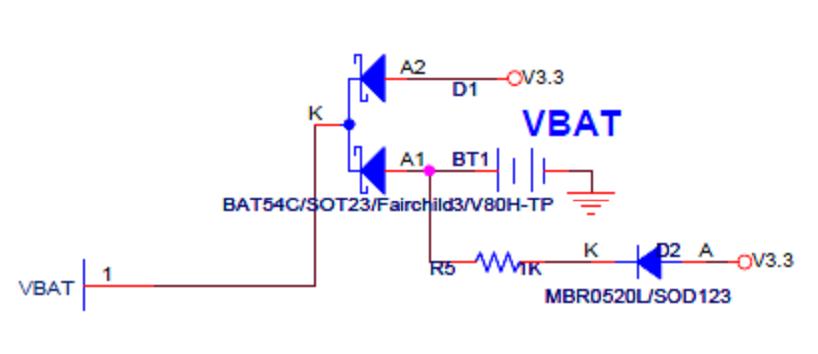 VBAT(RTC)회로의 설계